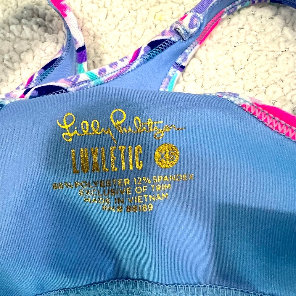 Lilly Pulitzer Sports Bra, never worn.  Brand new without tags. Size XS